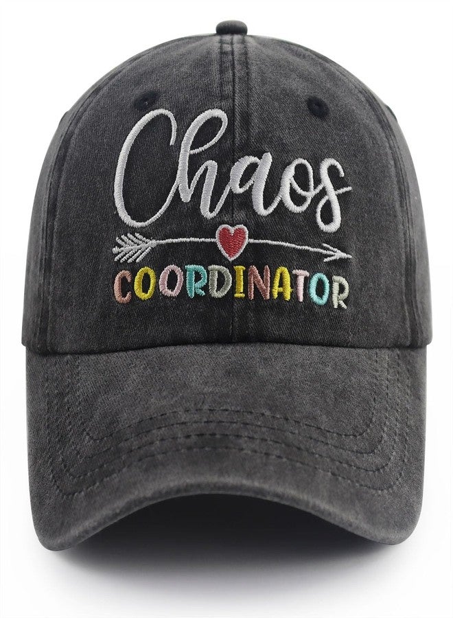 Vxchkerm Chaos Coordinator Gifts for Women, Thank You Gifts Hat, Adjustable Embroidered Washed Cotton Boss Lady Baseball Cap, Birthday Christmas Appreciation Gift for Coworkers Office Manager Teachers Nurse - Image 1